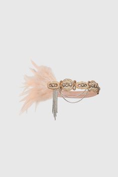 Shop 1920s Headpieces -Assorted Gems Headband | BABEYOND 1920s Hair Accessories, 1920s Accessories, Flapper Headpiece, 1920s Headpiece, 1920s Hair, Vintage Headpiece, Gatsby Style, Feather Headband, Misty Rose