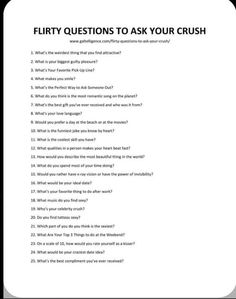 Questions To Ask Crush, Flirty Questions To Ask, Boyfriend Questions, Text Conversation Starters, Deep Conversation Topics, Deep Conversation Starters, Truth Or Truth Questions, Questions To Get To Know Someone