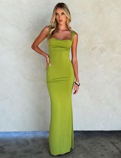 MORANA DRESS - GREEN : PASTEL GREEN Backless Long Dress, Maxi Bodycon Dress, Summer Bodycon Dress, Chic Sundress, Summer Maxi Dress, Club Dresses