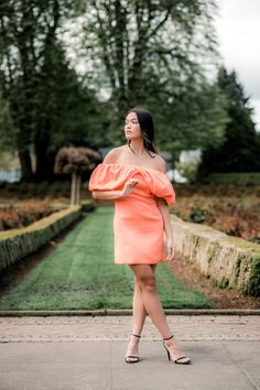 Casino Wedding, Our Love Story, White And Orange, Gold Accessories, Hidden Zipper, Summer Wedding, One Shoulder Dress, Love Story, Off The Shoulder