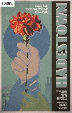 an old poster with a hand holding a flower in front of the caption that reads, how they could be