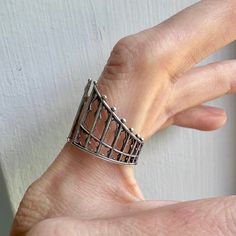 Beautifully detailed silver gothic gate ring. This ring is adjustable. Gothic Gate, Band Necklace, Custom Wedding, Ring Shopping, Antique Jewelry, Wedding Engagement, Wedding Rings Engagement, Charm Necklace, Gate