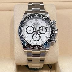 Rolex Daytona 126500ln Automatic 40mm White Steel - Watch with original box and original papers - 4131 - 10ATM - Sapphire crystal - 2024