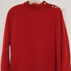 Zara Red Blouse With Pearl Shoulder Buttons Size M Nwot. Length Is 23.5, Armpit Is 18". 5 Days. Left Before Donation. Zara Red Blouse For Spring, Red Stretch Zara Tops, Red Short Sleeve T-shirt By Zara, Zara Red V-neck Top, 5 Days Left, Zara Multicolor Button-up Blouse, Zara Tops Blouses, Red Blouse, Tops Blouse