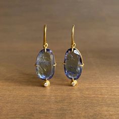 Mimi Favre Tanzanite Diamond Earrings – Meeka Fine Jewelry Tanzanite Diamond Earrings, Tanzanite Drop Earrings, Tanzanite Diamond, Newport Ri, Blue Accents, Luxury Jewelry, Beautiful Things, Newport, Accessories Design