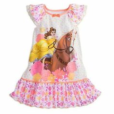 Baby Nightgown, Disney Belle, Disney Princess Belle, Disney Pajamas, Belle Disney, Princesa Disney, Girl Online, Disney Merchandise, Ebay Clothing