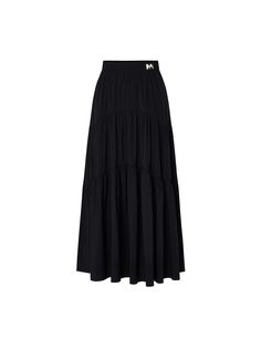 MO&Co. Women's Flowy Maxi Skirt Features : - Double side pocket design, flowy fit, lined- Elasticized waistband and gathered seam details- Cool touch fabric Code: MBD2SKTT12The back length of size S is 95.5cmMATERIALS & CARE Material: 78.2% Polyamide 21.8% SpandexOur sizes might be a little different from US/EU sizes. Please refer to the size guide carefully before purchasing at the above description.REMINDER: All items are measured manually. Please note that it's reasonable that there might be Flowy Maxi Skirt, Flowy Maxi Skirts, Black Maxi Skirt, Black Maxi, Summer Day, White Skirts, Side Pocket, Pocket Design, Size Guide