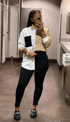 Professional Outfits Leggings, Outfit Ideas Summer Work Office Wear, Leather Pants Outfit Black Women Casual, Good Friday Church Service Outfit, Casual Outfits Black Women Spring, Slouchy Shirt Outfit, Easter Sunday Outfit Church Black Women, Dreka Gates Style, Casual Fall Outfits Black Women 2023