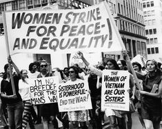 women strike for peace and equal rights march in new york city, ny on may 1, 1970