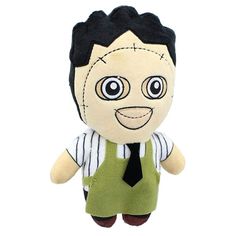 a stuffed toy with a tie and shirt on