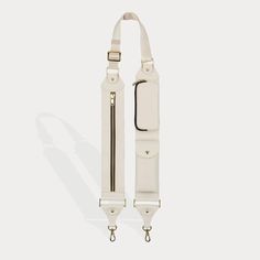 Billie Utility Crossbody with Case - Ivory/Gold – Bandolier Leather Design, Pebbled Leather, Eyeliner, Shoulder Strap, Plating, Leather, Gold