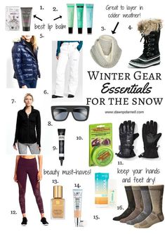 winter gear essentials for the snow