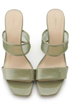 Sheer Slip Heeled Mule Sandals – SNIDEL Heeled Mule, Heeled Mules Sandals, Mule Sandals, Synthetic Rubber, Summer Season, Chunky Heel, Summer Wardrobe, Chunky Heels, Summer Style