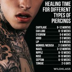 a man with tattoos and piercings on his chest is featured in the front cover of a magazine