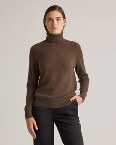 Cashmere Turtleneck Sweater | Quince Fall Cashmere Turtleneck, Fall Cashmere High Neck Turtleneck, Cashmere High-neck Turtleneck For Fall, Classic Turtleneck Sweater For Fall, Classic Turtleneck Cashmere Sweater, Classic Cashmere Turtleneck Sweater, Classic Cashmere Turtleneck For Fall, Classic Brown Funnel Neck Turtleneck, Chic Cashmere Turtleneck For Fall