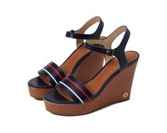 Tommy Hilfiger Kihlan | 6pm Tommy Hilfiger Sandals, Trendy Womens Shoes, Blue Flip Flops, Hilfiger Shoes, Tommy Hilfiger Shoes, Cork Wedges Sandals, White Sandals, Womens Slides, Tommy Hilfiger Women