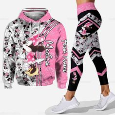 Minnie Mouse Hoodie, Minnie Mouse Daisy Disney Hoodie, Minnie Pullover Hoodie,  Disney 3d Hoodie Cheap Minnie Mouse Crew Neck Top, Disney Hoodies Pink, Cheap Disney Minnie Mouse Tops, Hoodie And Leggings, Pink Mouse, Yoga Hoodie, Sweatpants Style, Disney Hoodies, Hoodie Set