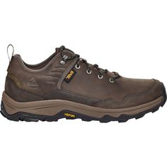 The Teva Men's Riva RP Hiking Shoe combines a rugged, dependable leather upper with a waterproof, breathable TevaRapid Proof membrane for excellent protection in constantly damp environments like the PNW. It's extremely stable and supportive so we can backpack on weekends, and the lower profile makes it applicable for weekday hikes after work. Casual Gore-tex Hiking Boots With Reinforced Toe, Durable Gore-tex Hiking Boots For Adventure, Gore-tex Hiking Boots With Textured Tread For Trail Running, Gore-tex Hiking Boots With Reinforced Toe For Outdoor, Brown Gore-tex Hiking Boots With Reinforced Toe, Mens Hiking Boots, Womens Size Chart, Hiking Shoes, Backpacking