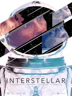 the poster for intersteular is displayed on an iphone screen, and it appears to be in color