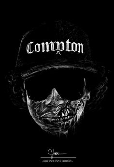 a black and white drawing of a man wearing a hat with the word common on it