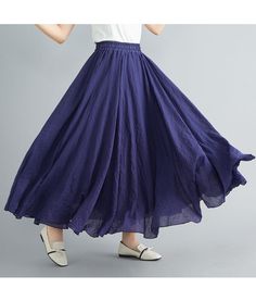 Features: Style: Casual Occasion: Daily Material: Chiffon Pattern: Solid Type: Casual Summer Skirts Season: Summer Formal Wrap Dress, Casual Summer Skirt, Half Skirt, Ethnic Patterns, Summer Skirts, Linen Clothes, Types Of Skirts, Chiffon Dress, Long Skirt