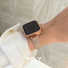 🔥SPRING SALE: 30% OFF DISCOUNT & FREE SHIPPING 🔥 🛍️ADD 2 OR MORE ITEMS TO CART TO GET 60% OFF! ENTER CODE: MORE60 Upgrade your Apple Watch with this sleek, sophisticated band available in Gold, Silver, Pink Gold, and Black. Each band is adorned with dazzling stones that add a touch of elegance to your wrist, while the matching protective cover case offers full 360o protection without compromising style. BAND M A T E R I A L *  Stainless Steel B U C K L E  S T Y L E *  Resizable Buckle Clasp S I Z E  S P E C I F I C A T I O N S Fits wrist from 5.5" up to 8.7" If your wrist is smaller than 8.7 inches, you may need to adjust your watch band after receiving it.  You can make it smaller by using the link removal tool. The link adjustment tool is added to your purchase 100% free of charge. WH Adjustable Gold Metal Apple Watch Band, Elegant Gold Stainless Steel Apple Watch Band, Luxury Gold Apple Watch Band With Solid Link, Adjustable Gold Apple Watch Band With Wrist Strap, Luxury Metal Bracelet Strap Apple Watch Band, Slim Watches, Watch Band Bracelet, Apple Watch Series, Smartwatch