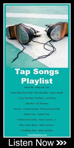 a poster with some sunglasses on it and the words'tap songs playlist '