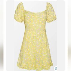 Cupshe Alianna Yellow Floral Dress Size Medium Nwt Side Zipper Smocking Puff Sleeves Ruffle Trim More Irl Photos Coming Soon. Spring Mini-length Puff Sleeve Dress With Smocked Back, Fitted Floral Dress With Smocked Back And Puff Sleeves, Fitted Floral Dress With Ruffle Hem And Puff Sleeves, Casual Fitted Puff Sleeve Dress With Floral Print, Summer Ditsy Floral Print Mini Dress With Puff Sleeves, Spring Puff Sleeve Mini Dress With Ruched Details, Spring Brunch Puff Sleeve Dress With Ditsy Floral Print, Spring Mini Puff Sleeve Dress With Ruched Detail, Spring Fitted Puff Sleeve Dress With Ditsy Floral Print