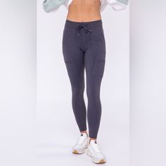 88% Polyamide, 12% Elastane “Runs Small” “Size Up” High Waist Leggings With Pockets For Loungewear, Fitted Full-length Joggers With Pockets, Fitted Full Length Joggers With Pockets, Fitted Mid-rise Yoga Pants With Hip Pockets, Fitted Mid-rise Sweatpants With Pockets, Athleisure Fitted Bottoms With Hip Pockets, Fitted Athleisure Sweatpants With Hip Pockets, High Rise Athleisure Pants With Pockets, Sporty High Rise Pants With Pockets