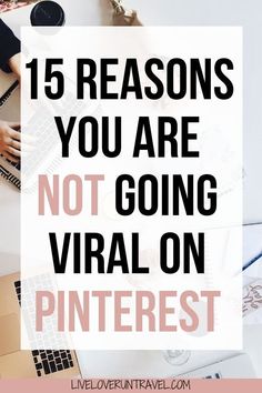 a person typing on a laptop with the words 15 reasons you are not going virtual on pinterest