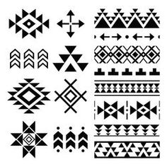 Similar Images, Stock Photos & Vectors of Navajo Print Aztec Pattern Tribal Design - 482420068 | Shutterstock Navajo Print, Navajo Pattern, Jar Kitchen, Native American Design, Aztec Art, Native Design, Pola Sulam, Aztec Designs