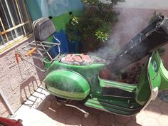 Bbq Grill Smoker, Car House, Diy Bbq, Automotive Furniture, Warehouse Design, Car Furniture, Combi Volkswagen