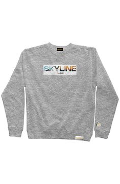 the sky line sweatshirt in grey