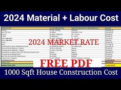 an image of a house construction cost calculator with the text,'2021 material labor