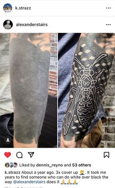 an image of some tattoos on someone's arm