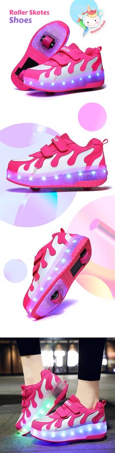 Wheel Shoes, Sneakers With Wheels, Light Shoes, Roller Shoes, American Girl Accessories, Girl Sneakers, Led Shoes, Christmas Plants, Night Walk