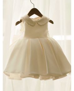 Get 10% off now! Buy lovely beaded baby collar satin ballgown toddler flower girl dress at cheap price online. Free stable shipping and pro custom service since 2009. Toddler Flower Girl Dress, Satin Ballgown, Toddler Flower Girl, Toddler Flower Girls, Toddler Flower Girl Dresses, High Low Prom Dresses, Prom Dresses Yellow, Lace Beach Wedding Dress, Purple Prom Dress