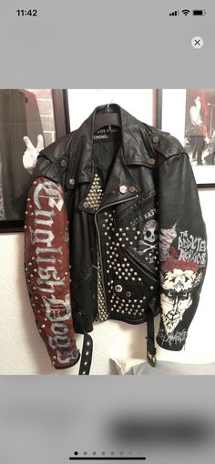 Loser Core, Battle Jackets, Punk Fashion Diy, Battle Jacket, Horror Posters, Clothes Diy, Punk Outfits, Fashion Diy