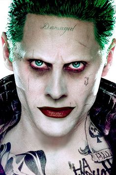 Jared Leto Joker Makeup, Hallowen Schminke, Joker Face Paint, Joker Face Tattoo, Joker Halloween Makeup, Jared Leto Joker, Joker Halloween, Joker Makeup, Glam Wedding Makeup