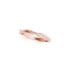 The Leland Twist Wedding Band - LISA ROBIN Elegant Rose Gold Bands With Polished Finish, Elegant Rose Gold Band With Polished Finish, Yellow Gold Wedding Bands With A Modern Twist, Modern Twist Yellow Gold Wedding Band, Modern Twist 14k Gold Wedding Bands, Elegant Twisted Wedding Ring, Twisted Yellow Gold Wedding Rings, Modern Twist Rose Gold Stackable Rings For Wedding, Modern Twist Rose Gold Stackable Wedding Rings