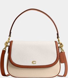 COACH Legacy Colorblock Shoulder Bag | Dillard's Coach Pebbled Leather Shoulder Bag With Detachable Strap, Coach Pebbled Leather Bag With Adjustable Strap, Coach Pebbled Leather Satchel With Detachable Strap, Modern White Pebbled Leather Bag, White Pebbled Leather Top Handle Bag, White Rectangular Pebbled Leather Shoulder Bag, White Pebbled Leather Crossbody Bag, White Pebbled Leather Shoulder Bag For Travel, Classic White Saddle Bag With Detachable Strap