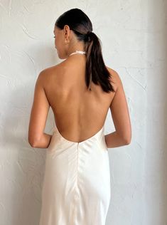 Shona Joy Low Back Halter Neck Midi Dress in Cream - Coco & Lola Coco Lola, Halter Neck Midi Dress, Ss 2024, Low Back Dresses, Shona Joy, The Modern Bride, Jennifer Connelly, Camilla And Marc, Sandra Bullock