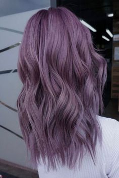 Purple Hair Without Bleach, Ash Purple Hair, Pastel Purple Hair, Purple Hair Highlights, Brunette Ombre, Dark Purple Hair