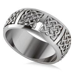 a ring with an intricate design on it