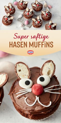 Diese niedlichen Oster-Muffins für Kinder schmecken lecker schokoladig und lassen sich ganz einfach mit Kindern gemeinsam backen. Dr. Oetker Rezepte, Oster Rezepte, Hasen Muffins, Hasen Cupcakes, Oster Cupcakes, Oster Muffins, Hasen Muffins backen, Hasen Muffins einfach, Muffins Ostern Hase, Muffins Ostern Kinder, Muffins Ostern einfach, Osterbacken, Osterbacken mit Kindern Oster Muffins, Buttercream Frosting Cookies, Easter Food Crafts, Easter Menu, Oreo Cupcakes, Animal Cupcakes, How To Make Cupcakes, Cheesecake Cookies, Fancy Food