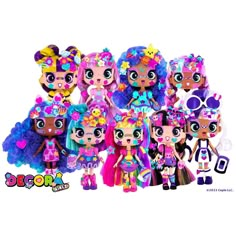 the littlest pet shop dolls are all dressed up