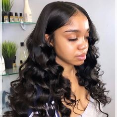 Hair Name: Lace Closure Wig Hair Style: Loose Wave Hair Length: 8-30 inches Wig Weight: 200-320g/Wig (Depending on Lengths and Density) Color: Natural Black #1B Density: 150% Lace Size: 4x4 HD Lace Cap Size: Medium, about 22.5inches Quality: 100% Virgin Human Hair Last for One More Year lace Transparent Lace Top swiss lace Hairline pre-plucked Shipment: DHL, FedEx, or UPS 5-7 business days. FAQHow Long Does wavymy Hair Last?wavymy Hair can last 12-24 Months if you take care of it well. How Soon Nice Hairstyles, Fusion Hair, Hair Line, Loose Waves Hair, Closure Wigs, Cheap Human Hair, Hair Laid, Human Hair Lace Wigs, Sew In