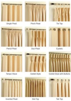 the different types of curtains and how to choose them for your window treatment or curtain rod