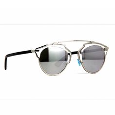 Silver Lightweight Metal Silver Flsh Mirrored Lenses Black Sides (See Pictures) Christian Dior "Cd" Logo On Each Temple Hand Made In Italy Size - Eye 48mm - Bridge 22mm - Temples 140 Mm These Sunglasses Include All Original Packaging:... Silver Cat Eye Sunglasses For Formal Occasions, Classic Silver Sunglasses For Evening, Classic Silver Sunglasses For Parties, Elegant Silver Sunglasses With Mirrored Lenses, Accessories Dior, Dior Eyeglasses, Christian Dior Sunglasses, Silver Sunglasses, Dior Accessories