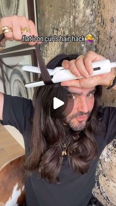 Matt Newman on Instagram: "straightener curls made easy ✅ #hairinspo #hairstyle #hairoftheday #hairtutorial #hairreels ✅ do u curl ur hair with a straightener ?!" Straightener Curls, Hair With A Straightener, Flat Iron Curls, Flat Iron, Hair Tutorial, Hair Inspo